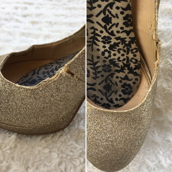 Size 8 shoe bundle - gold glitter heels - Picture 8 of 8